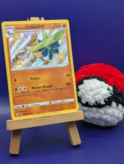 Shiny Galarian Sirfetch'd Ultra Rare Shining Fates SV064/SV122, NM Pokemon Card - Image 1