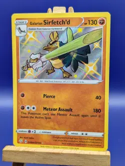 Shiny Galarian Sirfetch'd Ultra Rare Shining Fates SV064/SV122, NM Pokemon Card - Image 2