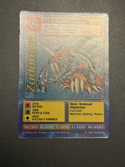 Digimon Zudomon St-38S Chase Holo Bandai Digi Battle Card - Image 4