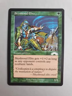 Skyshroud Elite , MTG Exodus (1998), Uncommon Green Creature NM - Image 1
