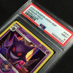 Gengar PRERELEASE HOLO SWSH241 (PSA 9 MINT) Black Star PROMO Pokemon Cards - Image 3