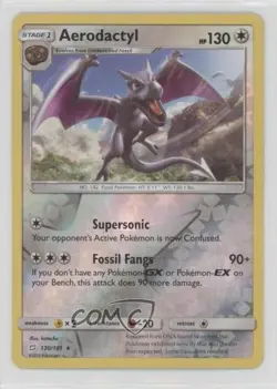 Aerodactyl Reverse Foil Pokemon Sun & Moon Team Up #130 - Image 1