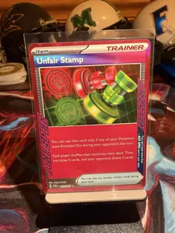 Unfair Stamp 165/167 Sv06 Twilight Masquerade Ace Holo Pokemon TCG - Image 1