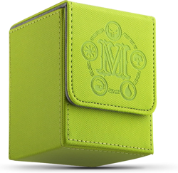 Unique MTG Card Deck Storage Box - Holds 100+ Single Sleeved Cards, Microfiber L - Image 1