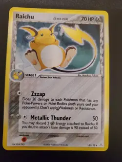 Pokemon TCG Raichu Delta Species 15/110 Holon Phantoms Holo 2006 - Image 1