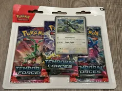 Pokemon TCG Temporal Forces 3 Pack Blister Cyclizar Promo New Sealed - Image 1