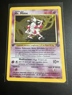 Pokemon Mr. Mime Jungle 1st Edition Holo Rare Basic 06/64 ITALIAN - Image 1