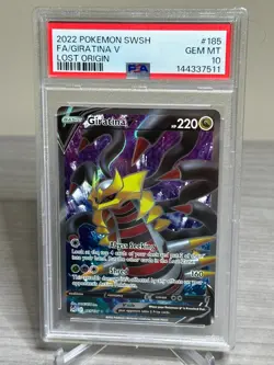 Pokemon 2022 Giratina V Lost Origin Full Art Holo Rare 185/196 PSA 10 - Image 1