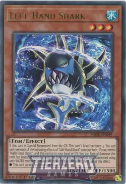 Yugioh Left-Hand Shark BROL-EN049 Ultra Rare 1st Edition NM/LP - Image 1