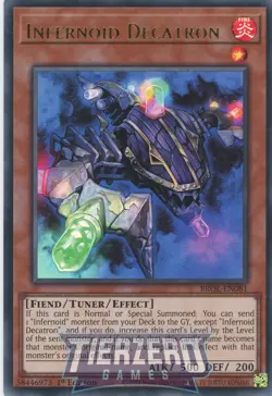 Yugioh Infernoid Decatron BROL-EN081 Ultra Rare 1st Edition NM/LP - Image 1