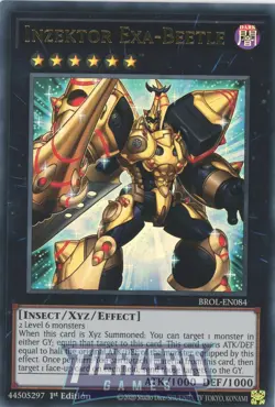 Yugioh Inzektor Exa-Beetle BROL-EN084 Ultra Rare 1st Edition NM/LP - Image 1