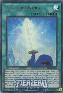Yugioh Penguin Sword BROL-EN008 Ultra Rare 1st Edition NM/LP - Image 1