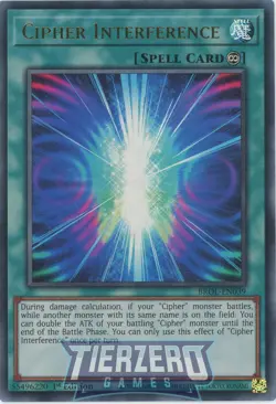 Yugioh Cipher Interference BROL-EN039 Ultra Rare 1st Edition NM/LP - Image 1