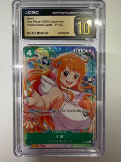 One Piece CGC 10 PRISTINE 2025 Nami P-102 P - Image 1