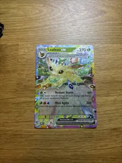 Pokemon TCG Leafeon EX 6/131 Prismatic Evolutions Double Rare Holo Card - Image 1