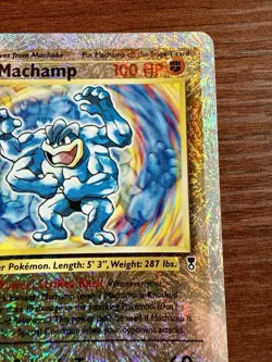 2002 Pokemon WoTC Machamp Legendary Collection Reverse Holo 15/110 - Image 3