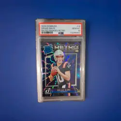 2024 Panini Donruss - Rated Rookie Retro Drake Maye #16 (RC) PSA 10 - Image 1