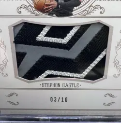 2024 National Treasures ‘10 Rookie Patches Gold #153 Stephon Castle /10 BGS 8.5 - Image 2