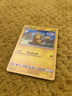 Pokemon Sun & Moon Black Star Promo Card Pikachu SM183 Holo Foil TCG - Image 3