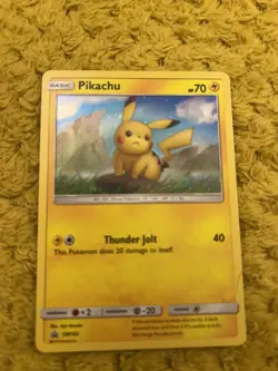 Pokemon Sun & Moon Black Star Promo Card Pikachu SM183 Holo Foil TCG - Image 4