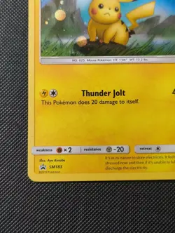 Pikachu SM183 Sun & Moon Black Star Promo Holo Pokemon TCG Card - Image 5
