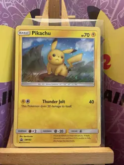 Pikachu SM183 Sun & Moon Black Star Promo Holo Pokemon TCG Card - Image 1