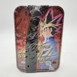 Yu-gi-oh Trading Card Holder Tin Deck Box Lanyard W/ Pin Yugioh TCG Vtg 2003 New - Image 2