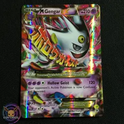 Shiny Mega Gengar EX HOLO XY166 (NM/LP) XY Black Star PROMO Pokemon Cards - Image 1
