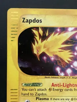 Zapdos H32/H32 - Aquapolis Holo Rare Pokemon Card - 2002 e-Reader - Authentic - Image 2
