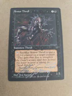 Armor Thrull SIGNED By Ron Spencer Magic The Gathering - Image 1