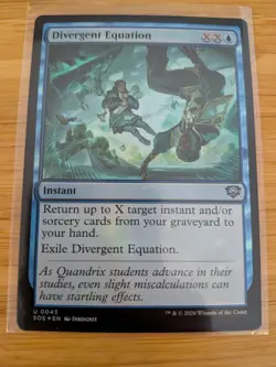 MTG Divergent Equation (FOIL) 0043 Secrets of Strixhaven M/NM Free UK P&P - Image 1