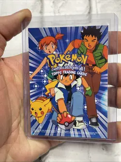 Pokemon Gotta Catch 'Em All TOPPS Checklist Card TV Movie Animation Blue NM/MT - Image 2