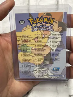 Pokemon Gotta Catch 'Em All TOPPS Checklist Card TV Movie Animation Blue NM/MT - Image 3