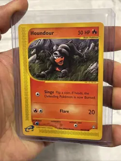 Pokemon Houndour - 86/147 Aquapolis - Pokemon TCG - 2003 Vintage Common Card LP+ - Image 2