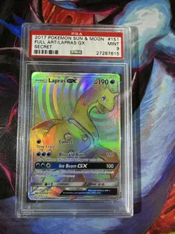 Lapras GX (Secret) 151/149 SM Base Set PSA 9 Mint Pokemon TCG - Image 1