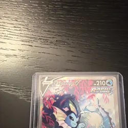 Pokemon Vaporeon V SWSH181 Sword & Shield Promo Full Art Rapid Strike Holo Card - Image 2