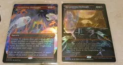 Devastating Onslaught X2 FOIL 1 Showcase, 1 Borderless Edge of Eternities MTG NM - Image 1