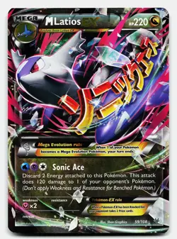 M LATIOS EX ROARING SKIES 59/108 LP EX RARE POKEMON - Image 2