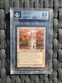 Antiquities Urza’s Tower Forest C2 L Magic The Gathering MTG BGS 8.5 - Image 1