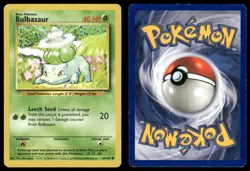 BULBASAUR 44/102 COMMON BASE SET UNLIMITED POKEMON MP - Image 1