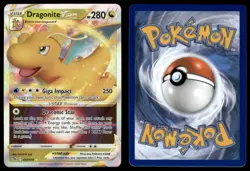 DRAGONITE VSTAR 050/078 HOLO VSTAR RARE POKEMON GO POKEMON NM - Image 1