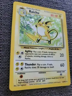 Pokemon TCG Raichu Base Set 14/102 Holo Rare - Image 2
