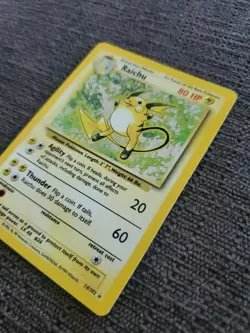 Pokemon TCG Raichu Base Set 14/102 Holo Rare - Image 3