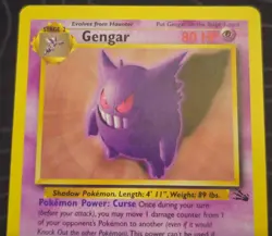Gengar 20/62 Pokemon TCG Fossil Set - Image 3