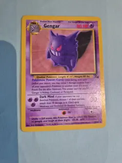 GENGAR NON-HOLO - 20/62 - Pokemon TCG Fossil Set Unlimited Card - Image 1