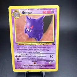 1999 Pokemon #20/62 Gengar (Fossil Set) Non Holo - NM Great Condition!! TCG - Image 1