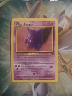 Pokemon TCG Fossil Gengar 20/62 Non-Holo Rare Card - Image 1