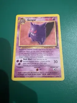 Pokemon TCG Cards Gengar 20/62 Fossil Rare LP - Image 1