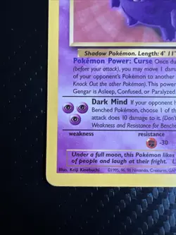 Pokemon TCG Gengar 20/62 Fossil Non-Holo Card Unlimited WOTC 1999 LP - Image 5