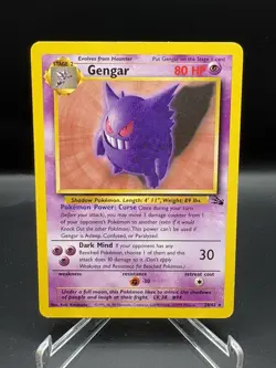 Pokemon TCG Gengar 20/62 Fossil Non-Holo Card LP - Image 1
